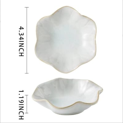Ornement de Rangement pour Bijoux Style Scandinave Plateau à Bijoux Assiette à Snacks en Céramique Assiette à Snacks Récipient à Condiments white