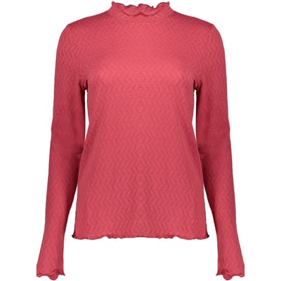 Geisha Top Structure Rosewood Size: S | Long-Sleeved Tops Outlet | Dames |