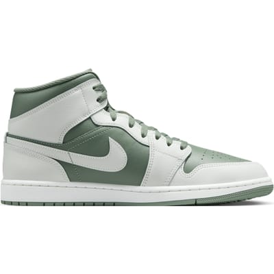 Jordan Aj1 Mid Sneakers Heren - Wit - Maat 44 - Leer, Synthetisch