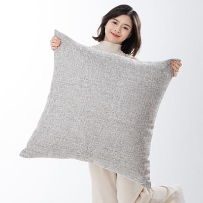 50x70/60x80 Grote Maat Plaid Kussenhoes Linnen Effen Stempel Taillekussenhoes Woonkamer Decoratie Huis Decoratieve Kussensloop 50x50cm