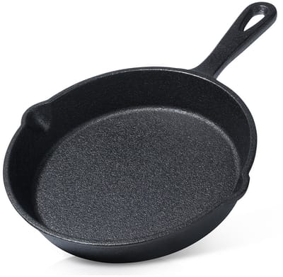 Vilde Cast Line - Gietijzeren Koekenpan - 15 cm - Zwart - Hittebestendig
