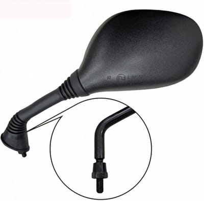 rms linker spiegel voor scooter kymco 50 k12 1995 tot 2000 88120-kcx-9000 nieuw