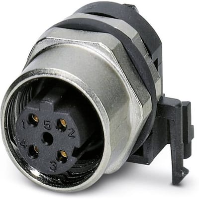 Phoenix Contact 1436550 Sensor/actuator inbouwconnector M12 Aantal polen (sensoren): 4 Bus, inbouw 10 stuk(s) Package