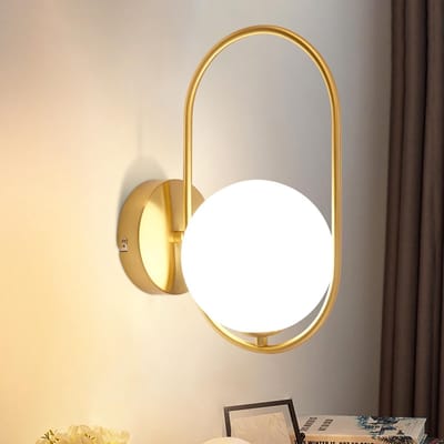 NETTLIFE Wandlamp binnen - G9 Fitting - goud - Glas en Metaal design - modern Wandverlichting - creatief badkamerlamp - voor Woonkamer | Slaapkamer | Hal | Kinderkamer - zonder Lichtborn