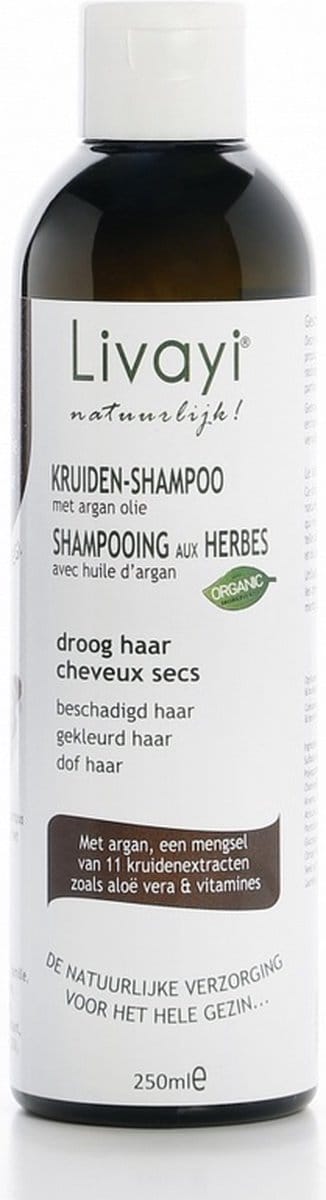 Livayi Argan Kruidenshampoo Droog Haar 250ml - INTENSIEVE VERZORGING & HERSTEL