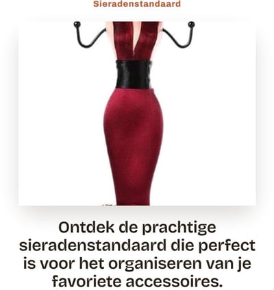 Dailygoods- Sieradenstandaard - 4 Stuks - Hanger/Oorbellen/Kettingen - Hoogwaardige Hars/Metaal - Elegante Uiterlijk - Perfect Cadeau - Juwelendisplay
