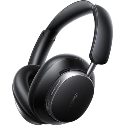 UGREEN HiTune Max6 Draadloze Koptelefoon Adaptieve LDAC Dubbel Goud 120 Uur Batterij Bluetooth Coaxiaal Dubbel Multipoint AI Snelle Bril Ideaal voor Online zwart