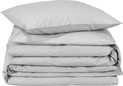 Moodit Dekbedovertrek Basil Silver - Eenpersoons - 140 x 220 cm - Katoen