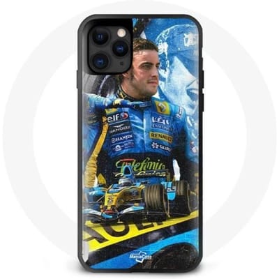 Coque maniacase pour iphone 11 Formula 1 Fernando Alonso noir