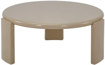 Vente-unique Salontafel in MDF - Glanzend beige - ZYRENIA