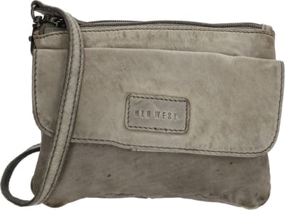 Old West Round Rock Kleine Leren Schoudertas - Grijs