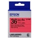 Epson LK-7RBP tape zwart op pastel rood 36mm (origineel)