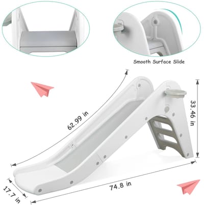 Glijbaan Peuter - Vrijstand met Trap - Buiten - Wit