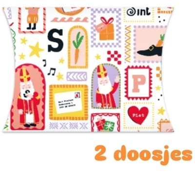 2x Gondeldoosje sinterklaasfeest - sint - cadeaudoosje - geschenkverpakking - cadeauverpakking - geld geven - cadeaukaart inpakken - leuk inpakken -Kijk goed naar het formaat in de productomschrijving