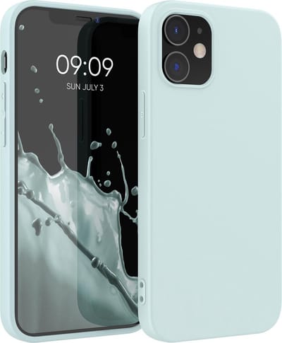 kwmobile telefoonhoesje geschikt voor Apple iPhone 12 / iPhone 12 Pro - Hoesje voor smartphone - Back cover in cool mint