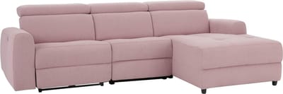 Capena-Slaapbank - Chaise Longue Rechts - Elektrisch - Roze