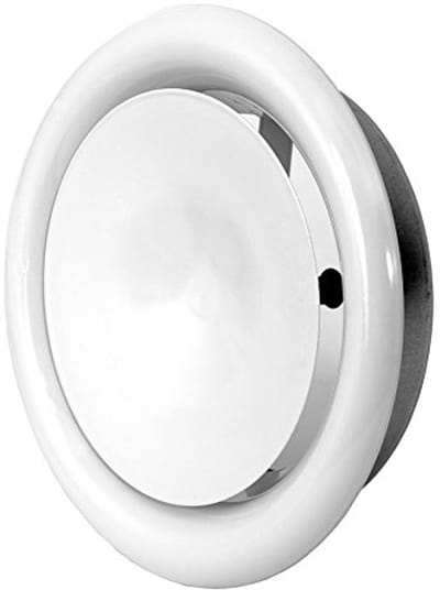 Verstelbare Ventilatieve Schijfklep - Ø 125mm Stalen Rooster voor Optimale Luchtstroom