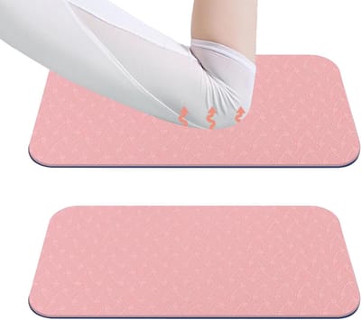 Yoga Kniebeschermers - Elleboog Pad - Fitness Training - Hoge Dichtheid Antislip - 35 x 18 cm - Roze Blauw