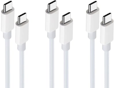 3 stuks OneOne 2,0m oplaadkabel. Sterke USB C naar C kabel. Stevig laadkabel snoer past op Apple iPhone 15, iPhone 15 Plus, 15 Pro, 15 Pro Max, iPhone 16, 16 Plus, 16 Pro, iPhone 17, 17 Air, 17 Pro, 17 Ultra