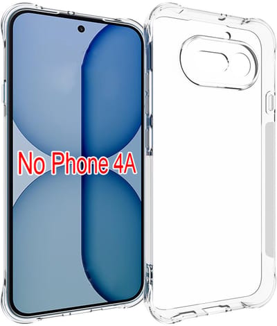 MobyDefend Hoesje - Geschikt voor Nothing Phone (4a) - Transparante Shockproof TPU Backcover - Verstevigde Hoeken - Volledig Doorzichtig