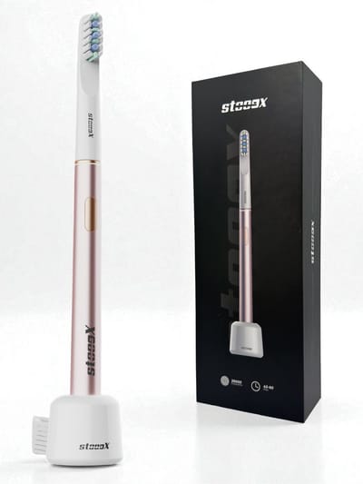 Stooox - X1 - Sonische Tandenborstel - Pink Edition - Pink - Elektrische Tandenborstel - Design - Aluminium - Tandenborstel