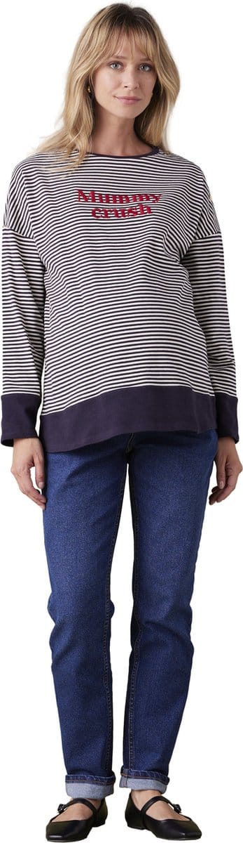 Envie de fraise Zwangerschapsshirt in de stijl van een sweater "Mummy Crush" ENVIE DE FRAISE