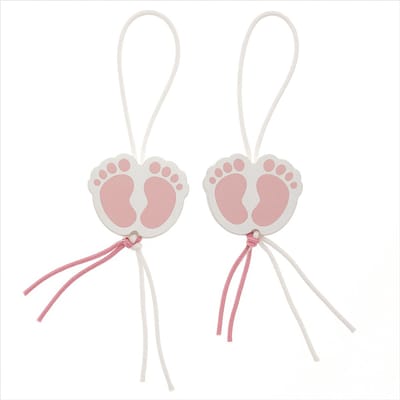Gelukspoppetjes Roze Voetjes - 50 Stuks - Geluksvoetjes - Geboorte Meisje - Baby Roze