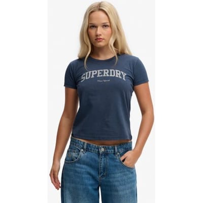 Superdry - Athletic Essentials T-shirt met slanke pasvorm - Dames - T-shirts