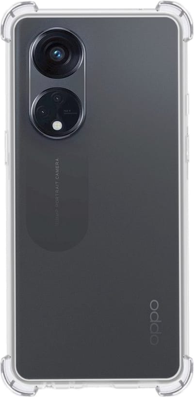 Hoes - Geschikt voor OPPO Reno 8T 4G - Sterk & Shockproof - Siliconen Case - Back Cover - Telefoon Hoesje Shock Proof - Transparant