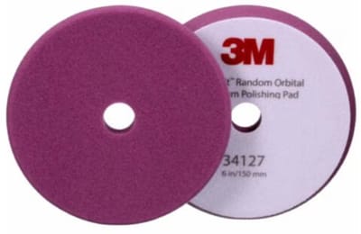 3M SCHUIM POLIJSTPAD PAARS MEDIUM 150MM 2 STUKS