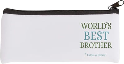 Akyol - world's best brother Etui - Broer - een broer - verjaardagscadeau - cadeau voor broer - gift - kado - 20 bij 9 cm