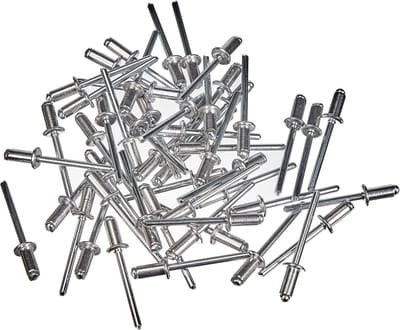 Aluminium blindklinknagels mini pack - 50 stuks, grijs - 5 x 10 mm
