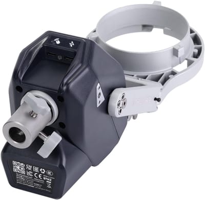Verstelbare lichtstatiefkop met draadloze bediening, 170° kanteling en 450° rotatie, geschikt voor studio en buitengebruik, V-Mount batterijoptie