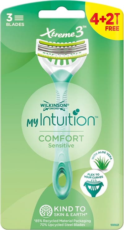 Wilkinson Sword - Xtreme 3 - My Intuition - Comfort - Sensitive - Wegwerpscheermesjes - 6 Stuks