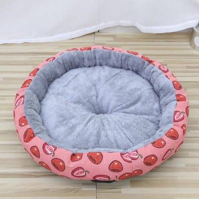 Dierenbenodigdheden Kattenmand Hondenmand Rond Comfortabel Katoenen Mand Honden en Katten Seizoensgebonden Universele Mand Kleine en Middelgrote Honden 34cm