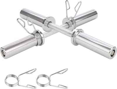 Dumbbells-Gewichten 50cm Korte Halters Nr 2 Lange Halters Met Veersluitingen - Bodybuilding Home Gym - Diameter 50mm