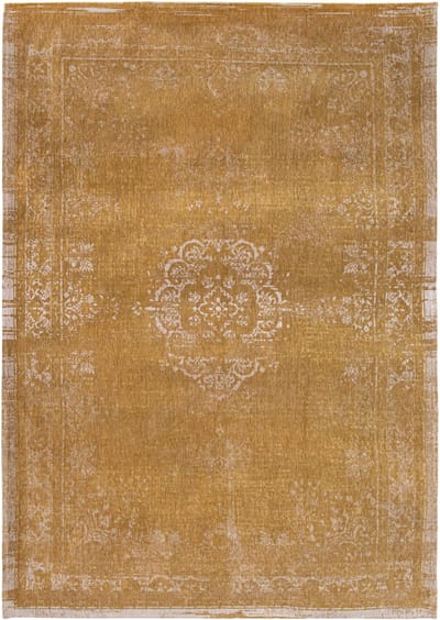Wasbaar Binnen & Buiten Vloerkleed - 80 x 150 cm - Louis De Poortere Medallion Spring Moss - Laagpolig Tapijt - Gerecycled PET - Made in Belgium - Circulair