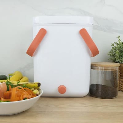 Compostbak voor keuken - 10 l - Duurzame composteur en afvalverwerker met activator