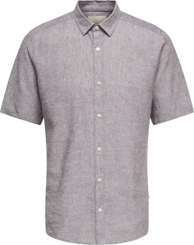 ONLY&SONS - ONSCAIDEN LIFE SS SOLID LINEN BLEND NOOS - Heren - Overhemden