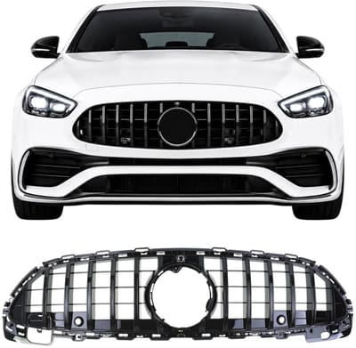 Panamericana Grill Geschikt voor Mercedes-Benz C-Klasse W206 Glans Zwart 2021-2026