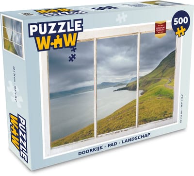 Puzzel Doorkijk - Pad - Landschap - Legpuzzel - Puzzel 500 stukjes