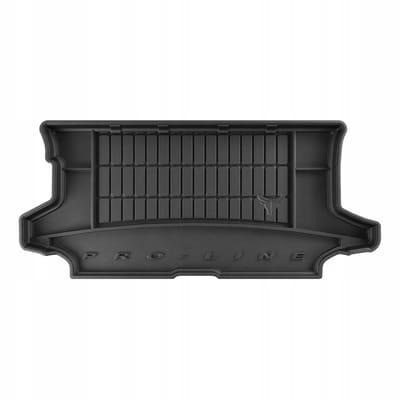 FROGUM PROLINE 3D Set - Rubberen Automatten + Kofferbakmat - Geschikt voor NISSAN NOTE I (2006-2012) - Hoge laadvloer - Zwart