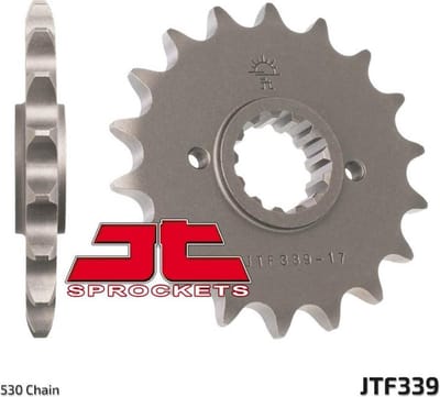 Pignon de sortie de boite pour Moto Honda 700 VFR F 1984 à 1988 JTF339.15 / 15 dents pas 530 Neuf