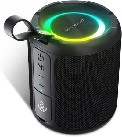 Draagbare Luidspreker - Bluetooth Speaker - Muziek Streamen - 40W Krachtig Geluid - 10x10x12 cm - Zwart