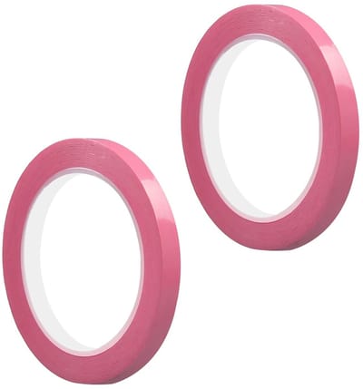 Dailygoods - 10mm x 66m PET Tape - Set van 2 - Zelfklevend Isolatietape - Roze