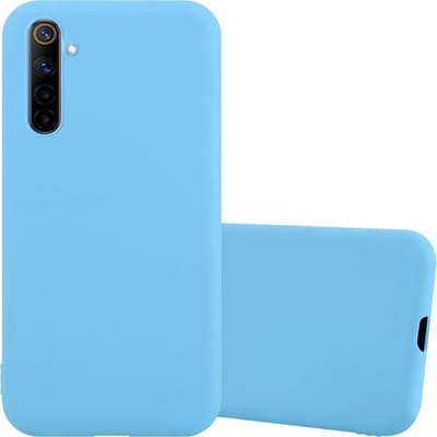 Cadorabo Hoesje geschikt voor Realme Narzo 4G in CANDY BLAUW - Beschermhoes gemaakt van flexibel TPU silicone Case Cover