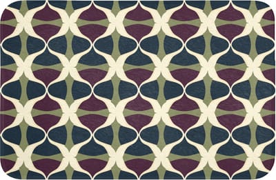 Badmat 60x40 cm - Antislip - Abstract - Retro - Kleurrijk - Badmatten voor badkamer - Badkamermat - Douchemat - Badkamer mat
