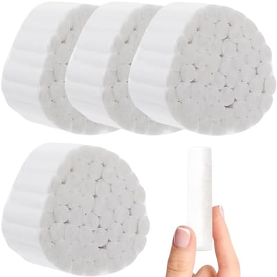 Dailygoods- Tandkatoenen 200 Stuks - Wattenstaafjes - Opgerolde Wattenstaafjes - Katoenen Doeken - Tandarts Benodigdheden - Hoogwaardige Katoenvezel
