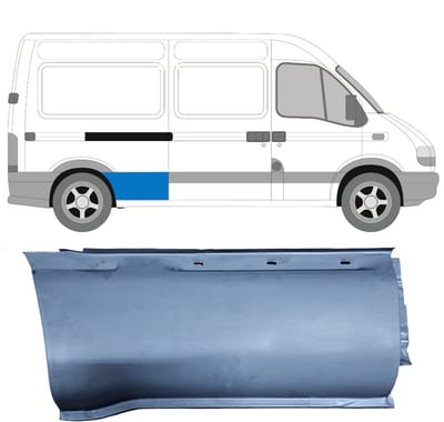 Plaatwerkdeel zijpaneel voor Opel Movano 1998-2010 / Rechts