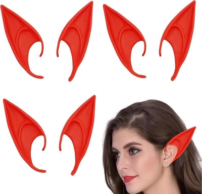3 Paar Neon Elf Oren Cosplay – 12 cm Creatieve Oren voor Halloween, Feestjes en Kostuums